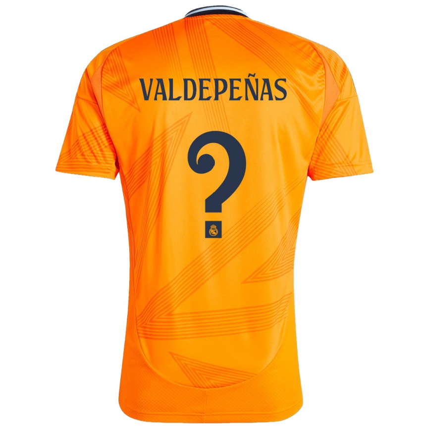 Niño Fútbol Camiseta Víctor Valdepeñas #0 Naranja 2ª Equipación 2024/25 Argentina