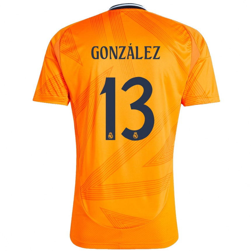 Niño Fútbol Camiseta Fran González #13 Naranja 2ª Equipación 2024/25 Argentina