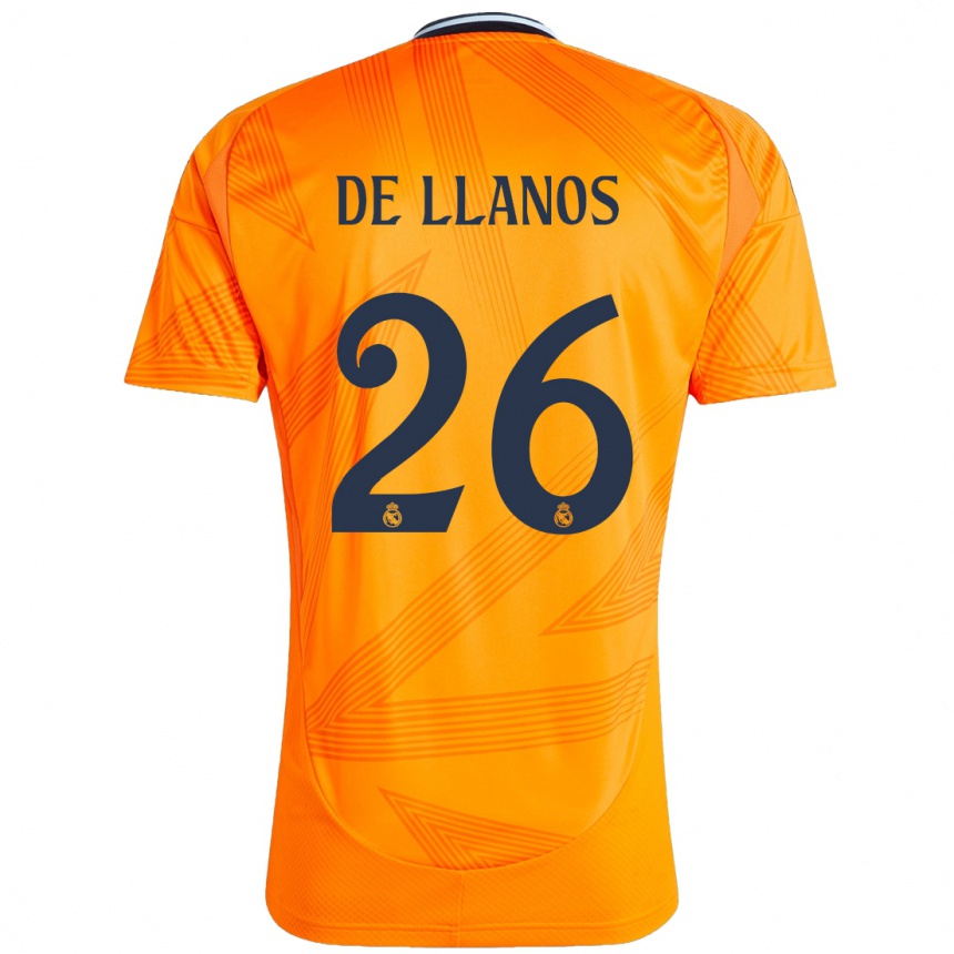 Niño Fútbol Camiseta Hugo De Llanos #26 Naranja 2ª Equipación 2024/25 Argentina