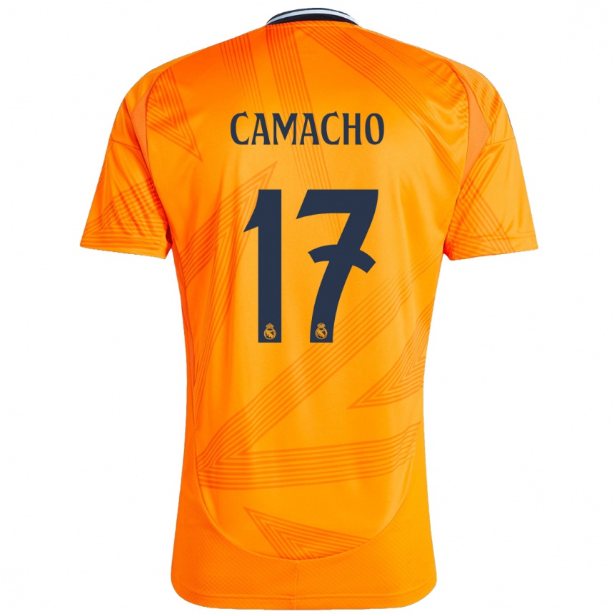 Niño Fútbol Camiseta Carla Camacho #17 Naranja 2ª Equipación 2024/25 Argentina