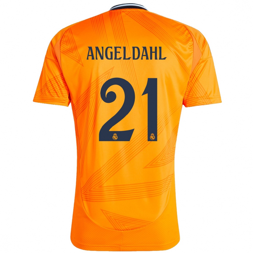 Niño Fútbol Camiseta Filippa Angeldahl #21 Naranja 2ª Equipación 2024/25 Argentina