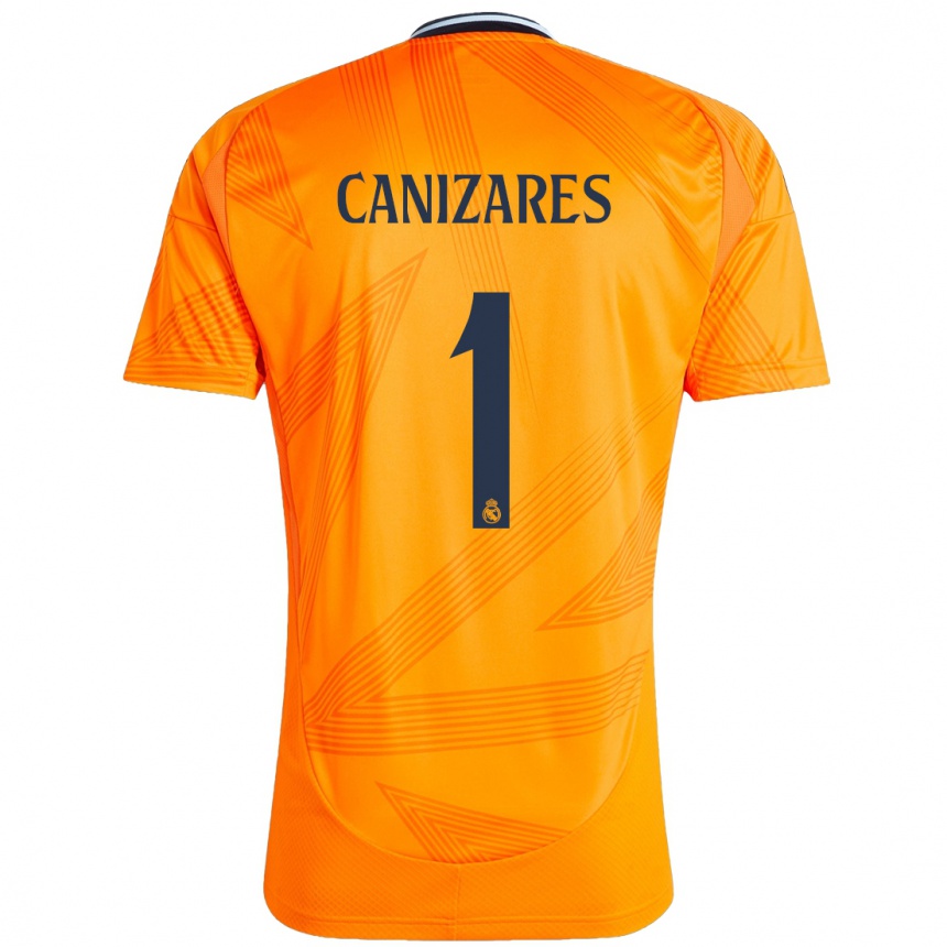 Niño Fútbol Camiseta Lucas Cañizares #1 Naranja 2ª Equipación 2024/25 Argentina