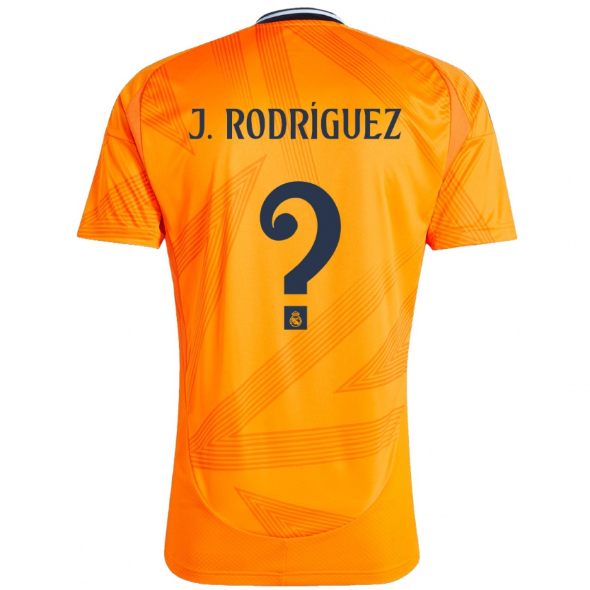 Niño Fútbol Camiseta Juan Rodríguez #0 Naranja 2ª Equipación 2024/25 Argentina