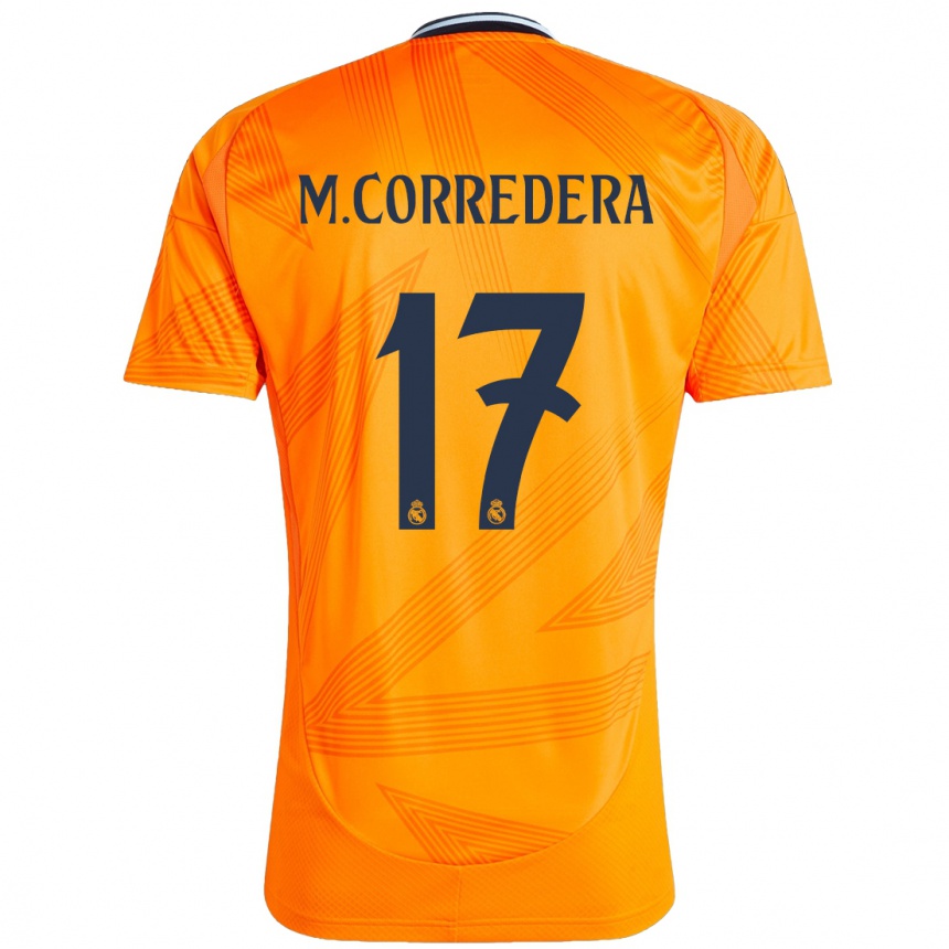 Niño Fútbol Camiseta Marta Corredera #17 Naranja 2ª Equipación 2024/25 Argentina