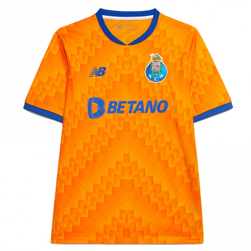 Niño Fútbol Camiseta Su Nombre #0 Naranja 2ª Equipación 2024/25 Argentina