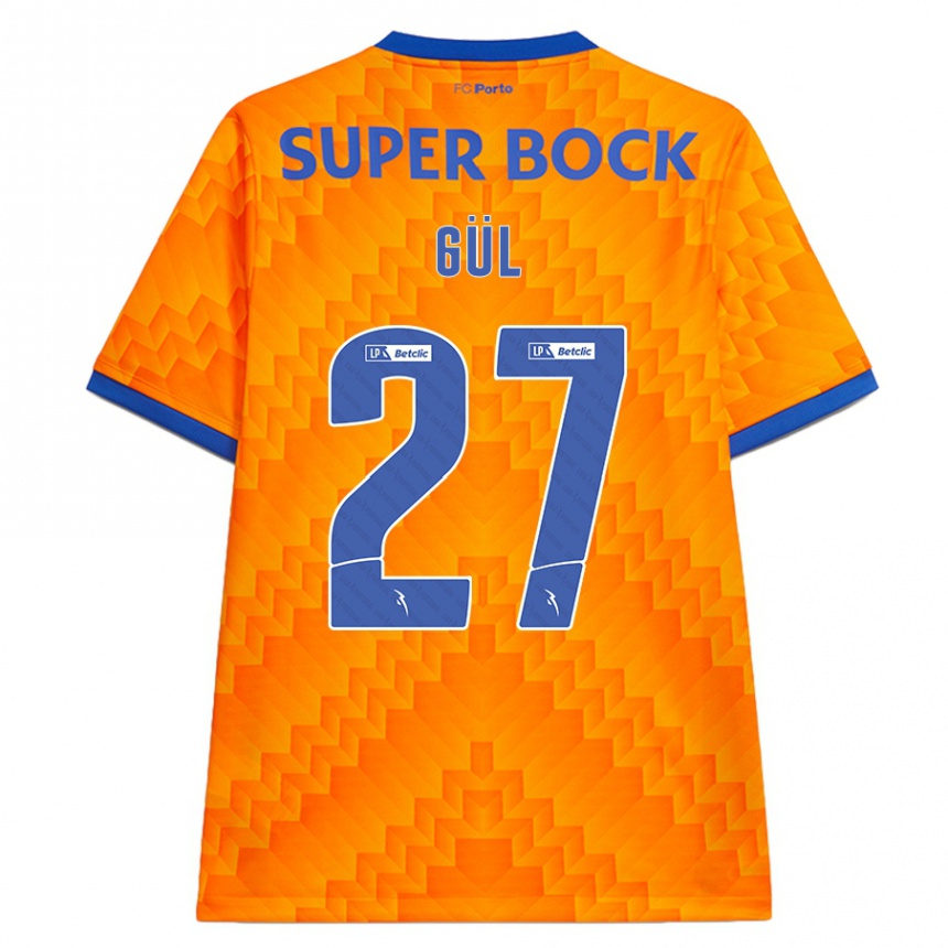 Niño Fútbol Camiseta Deniz Gül #27 Naranja 2ª Equipación 2024/25 Argentina