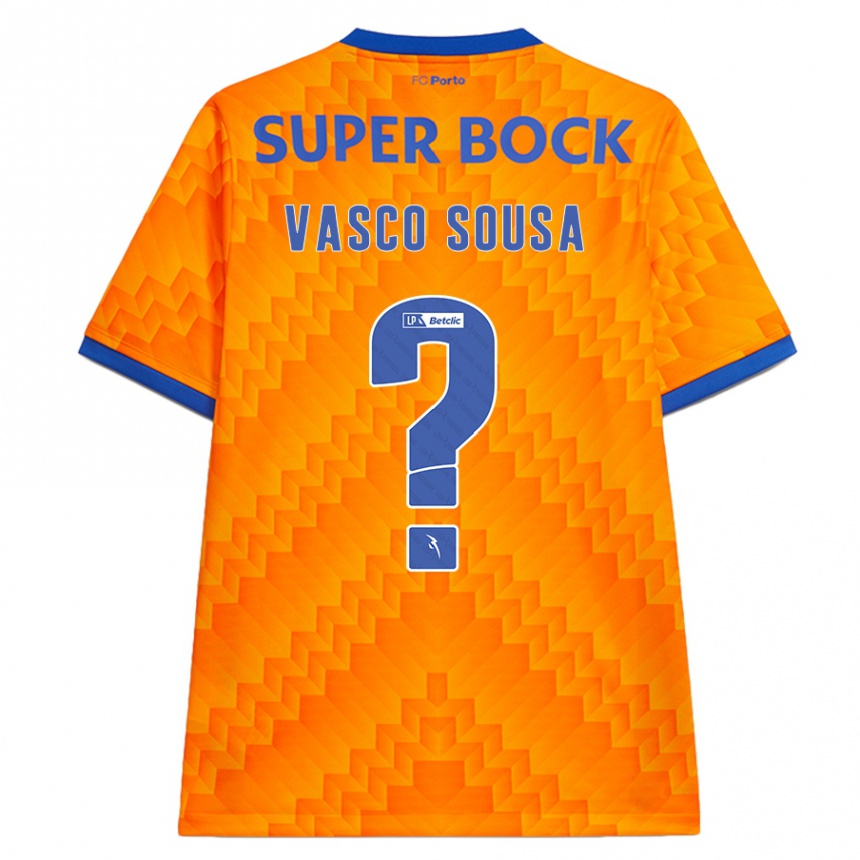 Niño Fútbol Camiseta Vasco Sousa #0 Naranja 2ª Equipación 2024/25 Argentina