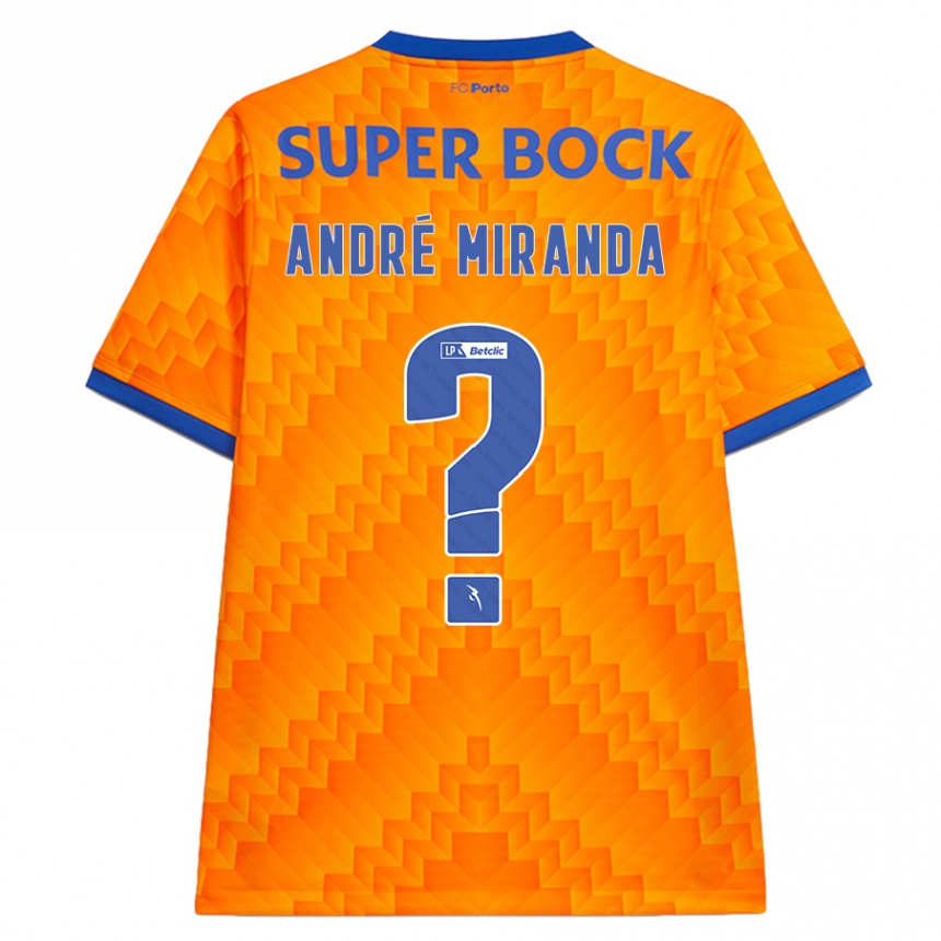 Niño Fútbol Camiseta André Miranda #0 Naranja 2ª Equipación 2024/25 Argentina