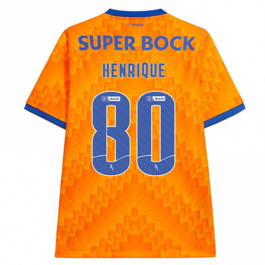 Niño Fútbol Camiseta Kaio Henrique #80 Naranja 2ª Equipación 2024/25 Argentina