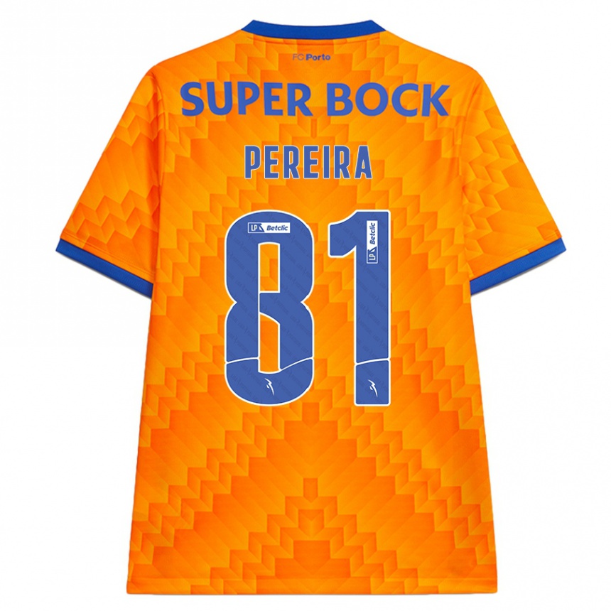 Niño Fútbol Camiseta Martim Pereira #81 Naranja 2ª Equipación 2024/25 Argentina