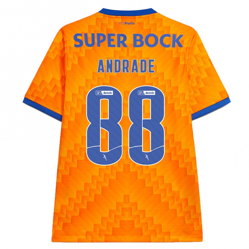 Niño Fútbol Camiseta Domingos Andrade #88 Naranja 2ª Equipación 2024/25 Argentina