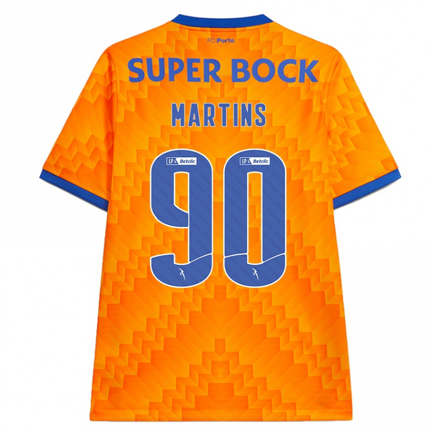 Niño Fútbol Camiseta Gil Martins #90 Naranja 2ª Equipación 2024/25 Argentina