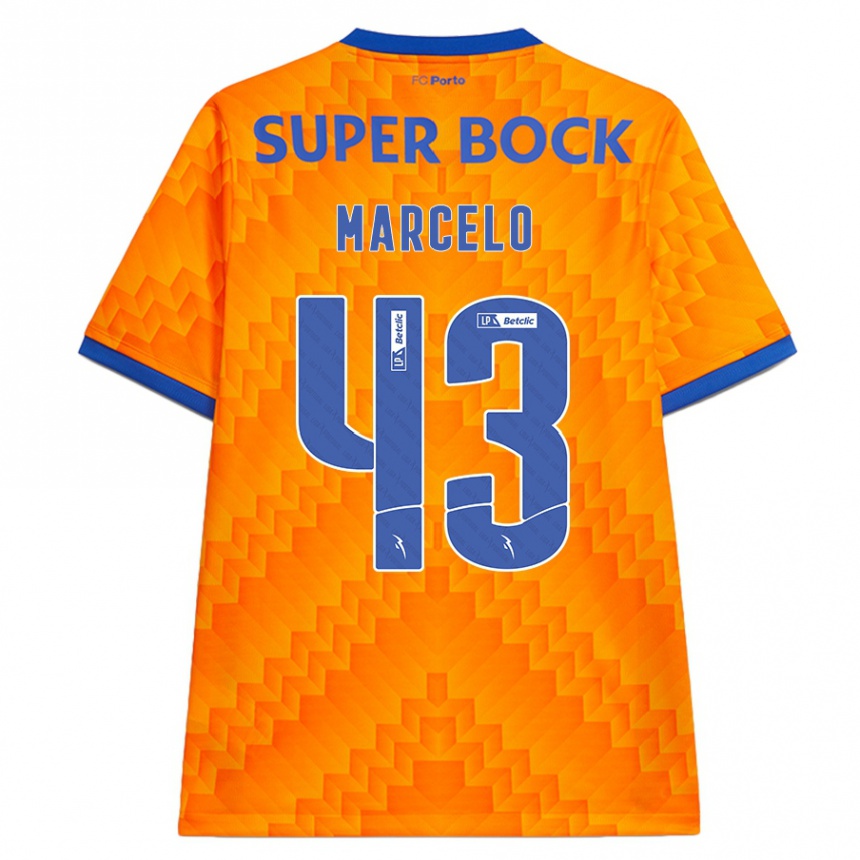 Niño Fútbol Camiseta Joao Marcelo #43 Naranja 2ª Equipación 2024/25 Argentina