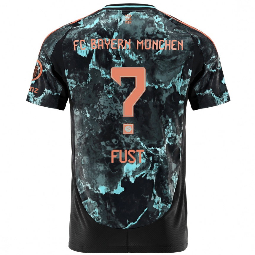 Niño Fútbol Camiseta Leon Fust #0 Negro 2ª Equipación 2024/25 Argentina