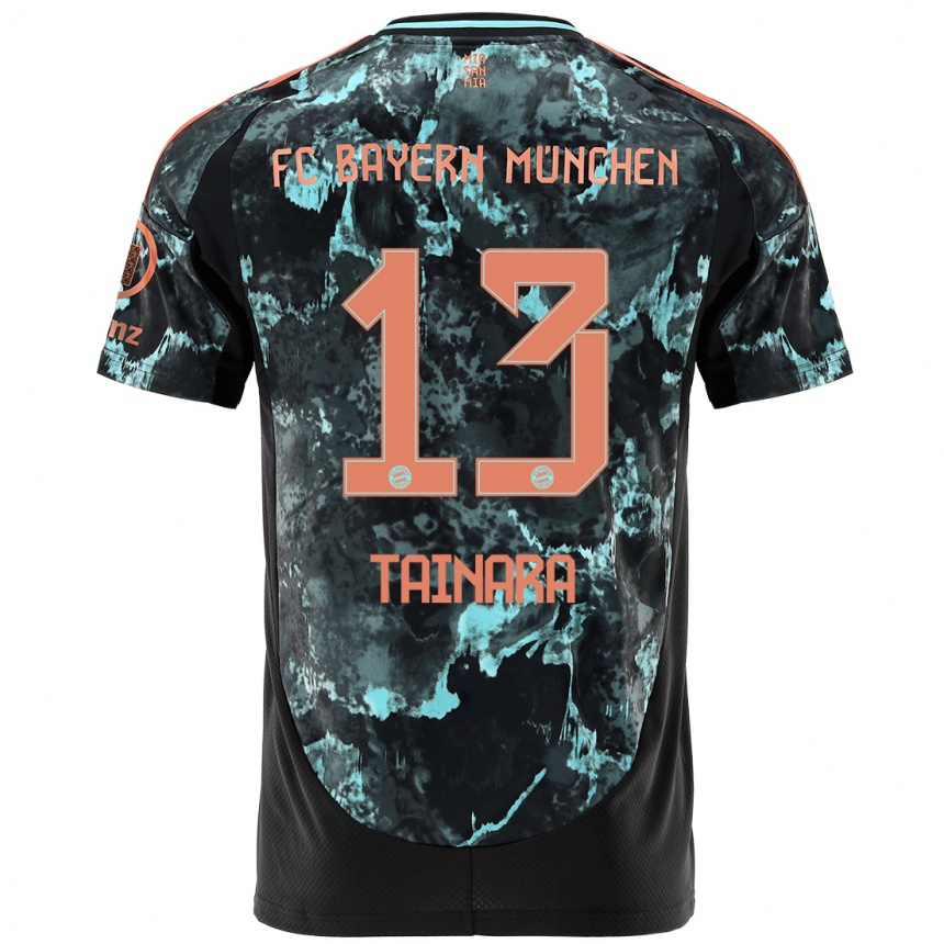 Niño Fútbol Camiseta Tainara #13 Negro 2ª Equipación 2024/25 Argentina