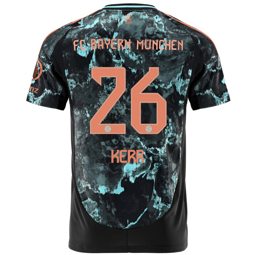 Niño Fútbol Camiseta Samantha Kerr #26 Negro 2ª Equipación 2024/25 Argentina