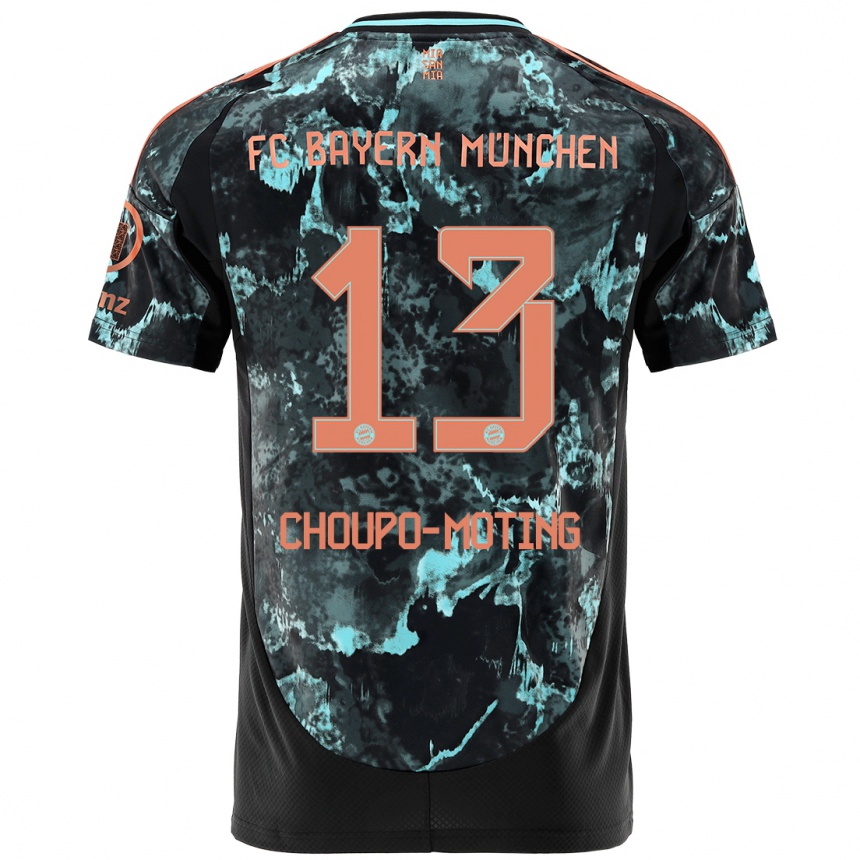 Niño Fútbol Camiseta Eric Maxim Choupo-Moting #13 Negro 2ª Equipación 2024/25 Argentina