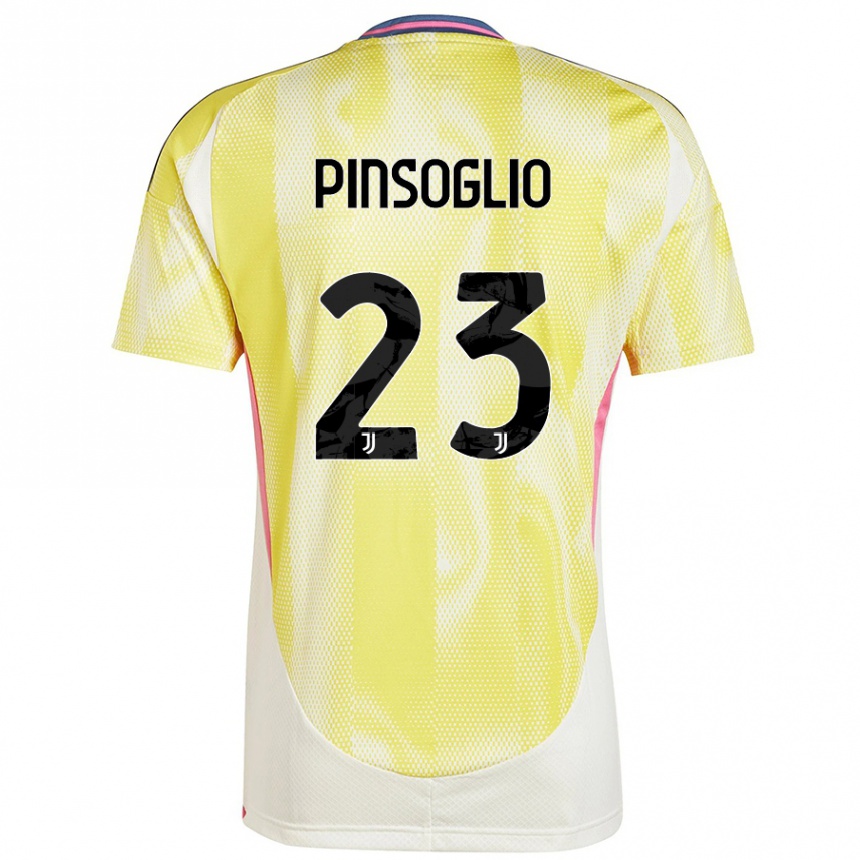 Niño Fútbol Camiseta Carlo Pinsoglio #23 Amarillo Solar 2ª Equipación 2024/25 Argentina