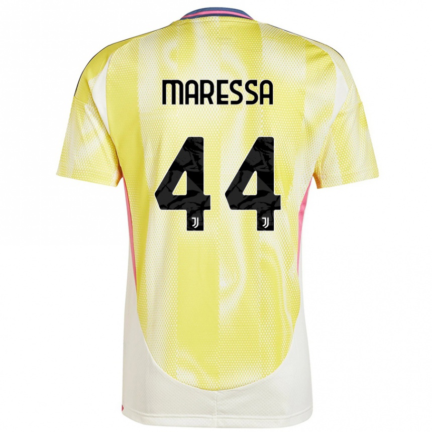 Niño Fútbol Camiseta Tommaso Maressa #44 Amarillo Solar 2ª Equipación 2024/25 Argentina