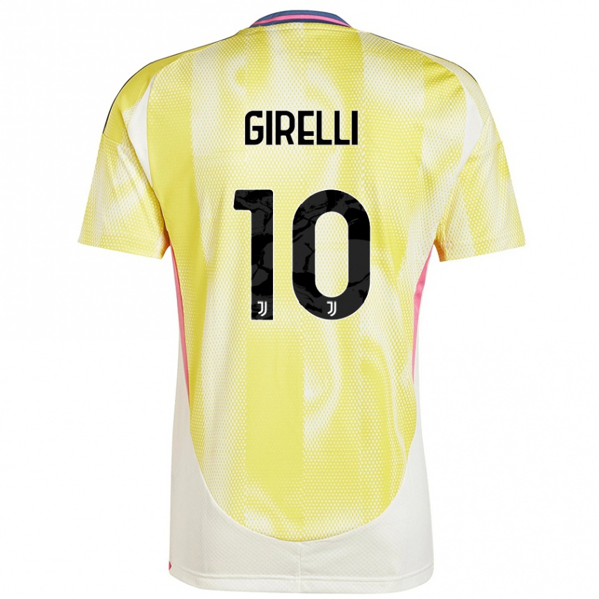 Niño Fútbol Camiseta Cristiana Girelli #10 Amarillo Solar 2ª Equipación 2024/25 Argentina