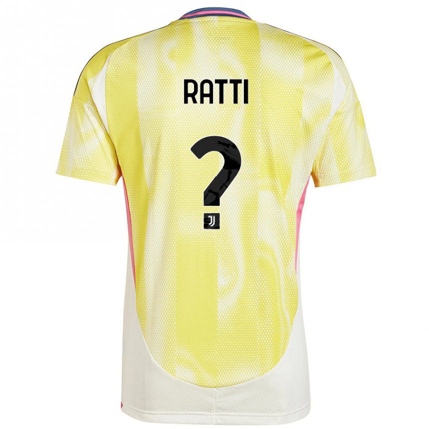 Niño Fútbol Camiseta Leonardo Ratti #0 Amarillo Solar 2ª Equipación 2024/25 Argentina