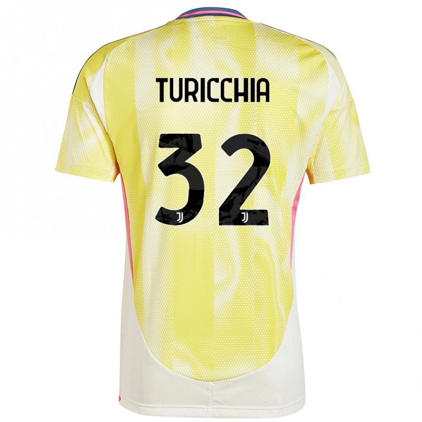 Niño Fútbol Camiseta Riccardo Turicchia #32 Amarillo Solar 2ª Equipación 2024/25 Argentina