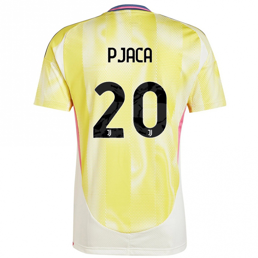 Niño Fútbol Camiseta Marko Pjaca #20 Amarillo Solar 2ª Equipación 2024/25 Argentina