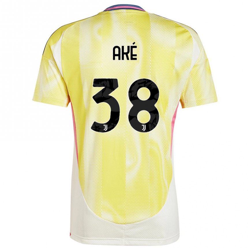 Niño Fútbol Camiseta Marley Ake #38 Amarillo Solar 2ª Equipación 2024/25 Argentina