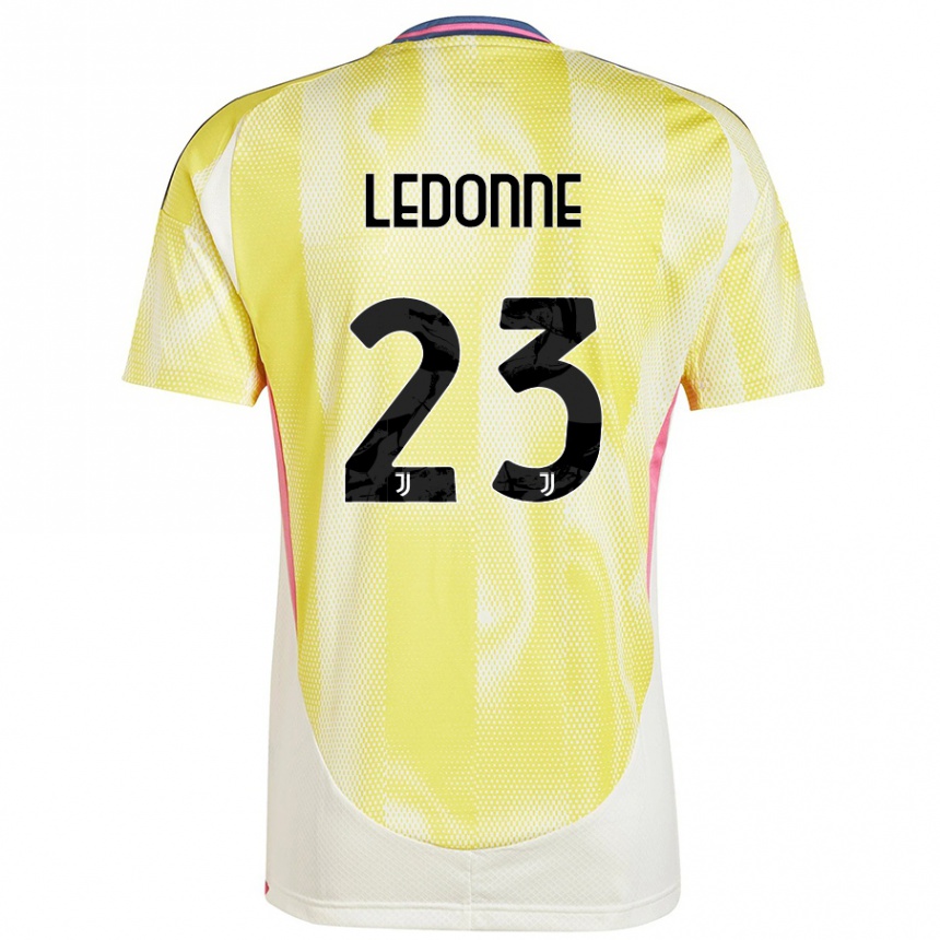 Niño Fútbol Camiseta Nicolo Ledonne #23 Amarillo Solar 2ª Equipación 2024/25 Argentina