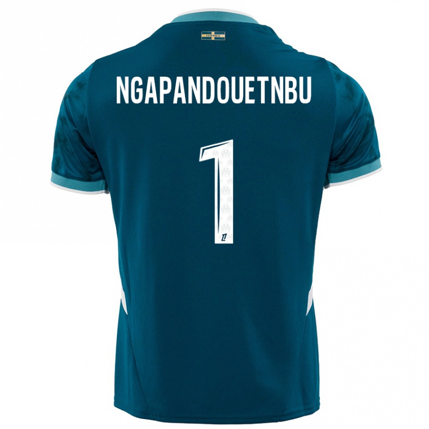 Niño Fútbol Camiseta Simon Ngapandouetnbu #1 Azul Turquesa 2ª Equipación 2024/25 Argentina