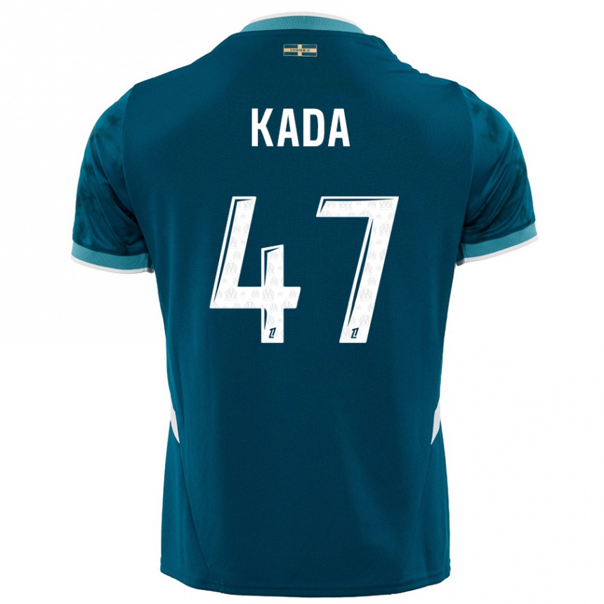 Niño Fútbol Camiseta Joakim Kada #47 Azul Turquesa 2ª Equipación 2024/25 Argentina