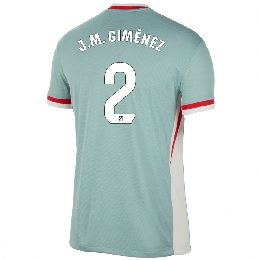 Niño Fútbol Camiseta José María Giménez #2 Beige Claro Azul 2ª Equipación 2024/25 Argentina