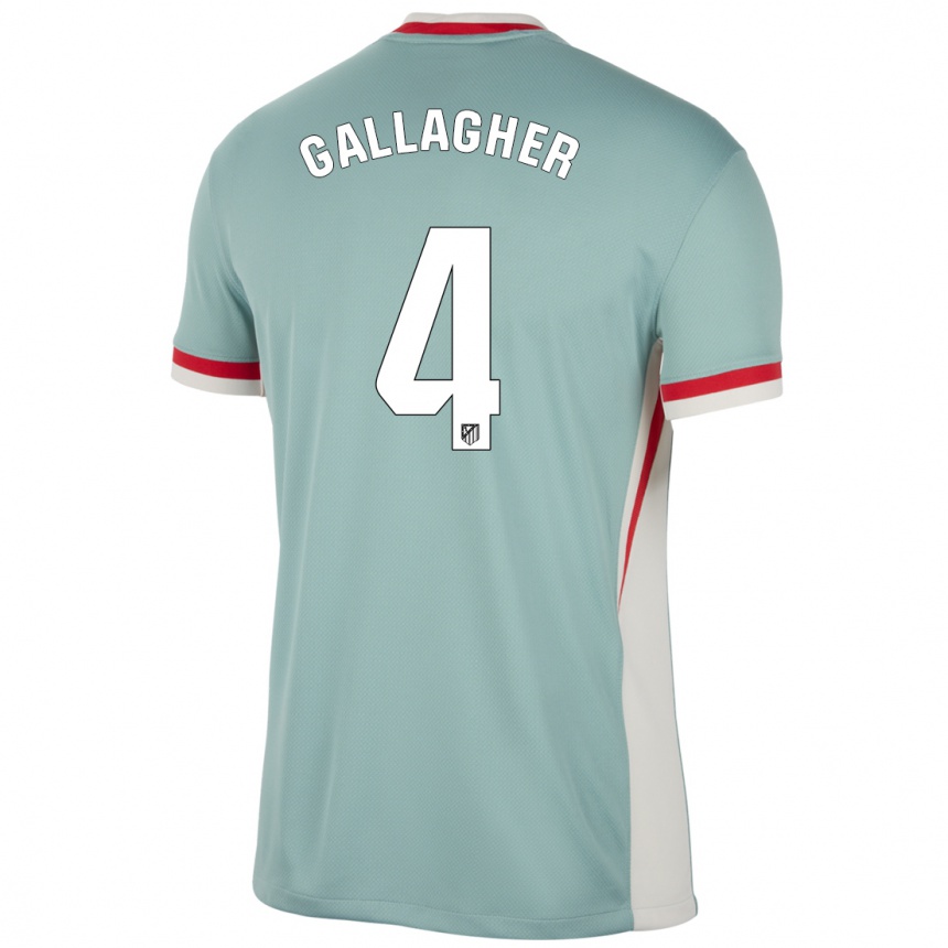 Niño Fútbol Camiseta Conor Gallagher #4 Beige Claro Azul 2ª Equipación 2024/25 Argentina