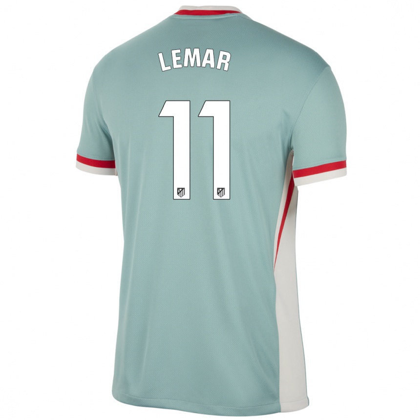 Niño Fútbol Camiseta Thomas Lemar #11 Beige Claro Azul 2ª Equipación 2024/25 Argentina