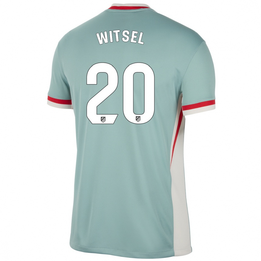 Niño Fútbol Camiseta Axel Witsel #20 Beige Claro Azul 2ª Equipación 2024/25 Argentina