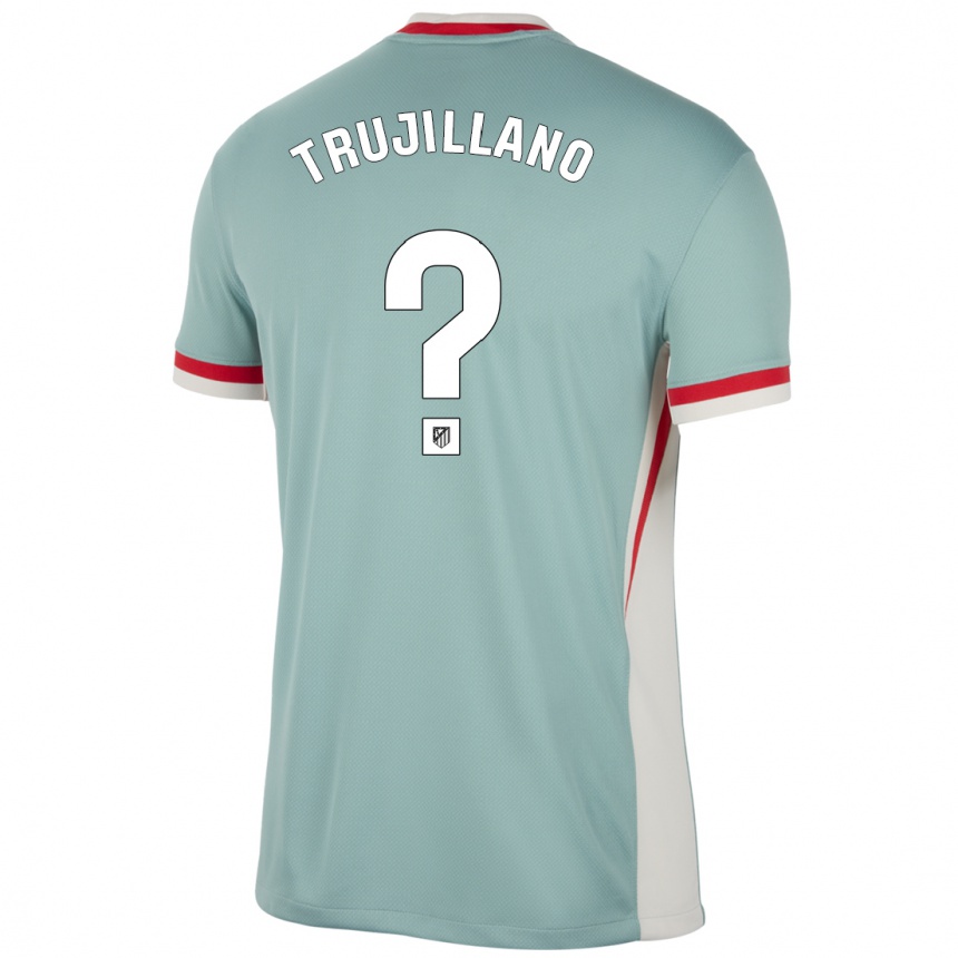 Niño Fútbol Camiseta Guillermo Trujillano #0 Beige Claro Azul 2ª Equipación 2024/25 Argentina