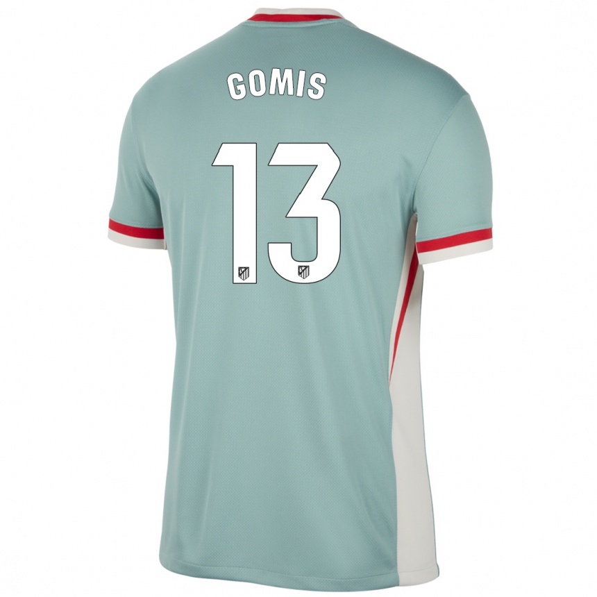 Niño Fútbol Camiseta Antonio Gomis #13 Beige Claro Azul 2ª Equipación 2024/25 Argentina