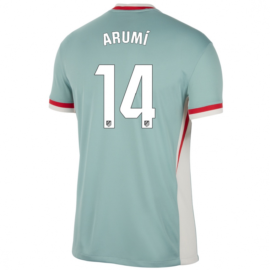 Niño Fútbol Camiseta Joel Arumí #14 Beige Claro Azul 2ª Equipación 2024/25 Argentina