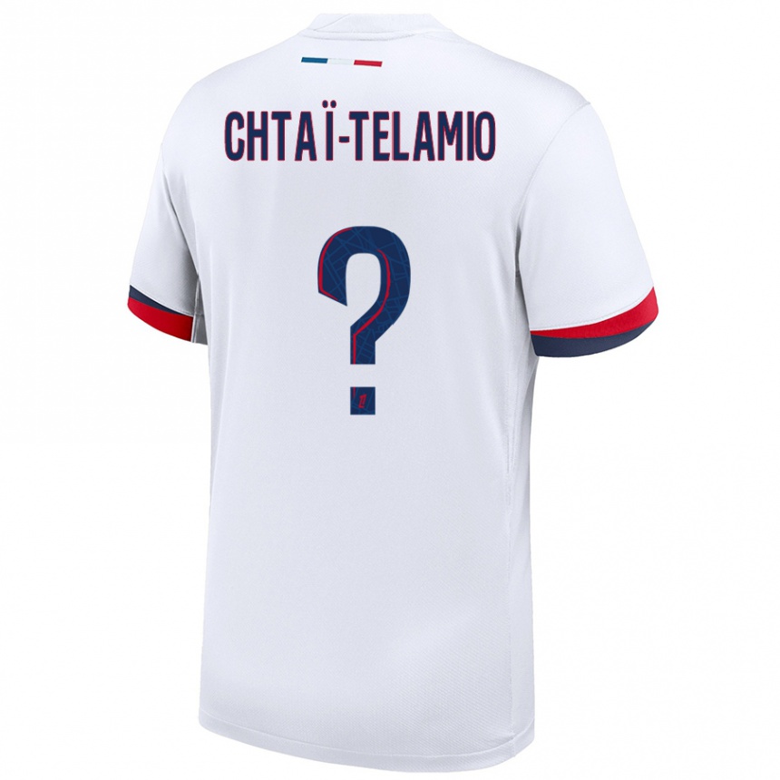 Niño Fútbol Camiseta Zayon Chtaï-Telamio #0 Blanco Azul Rojo 2ª Equipación 2024/25 Argentina