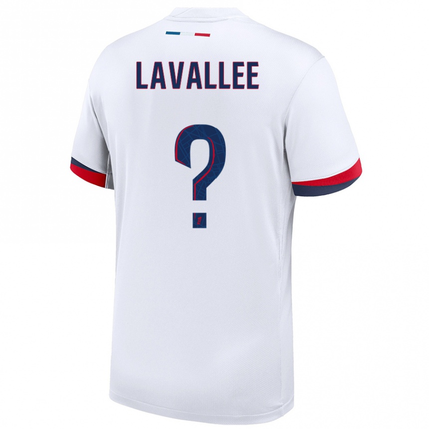 Niño Fútbol Camiseta Lucas Lavallee #0 Blanco Azul Rojo 2ª Equipación 2024/25 Argentina