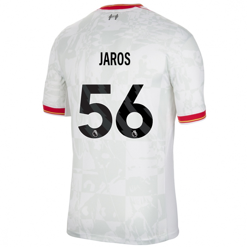 Niño Fútbol Camiseta Vitezslav Jaros #56 Blanco Rojo Negro Equipación Tercera 2024/25 Argentina