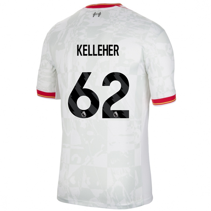 Niño Fútbol Camiseta Caoimhin Kelleher #62 Blanco Rojo Negro Equipación Tercera 2024/25 Argentina