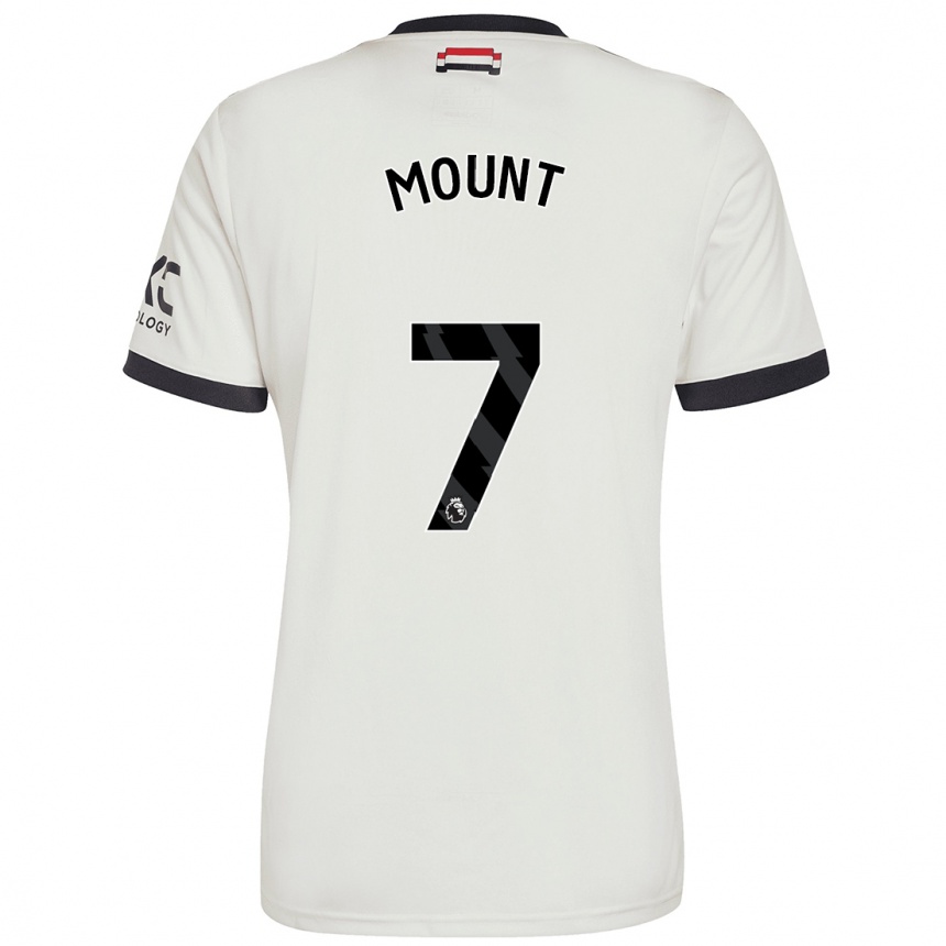 Niño Fútbol Camiseta Mason Mount #7 Blanquecino Equipación Tercera 2024/25 Argentina