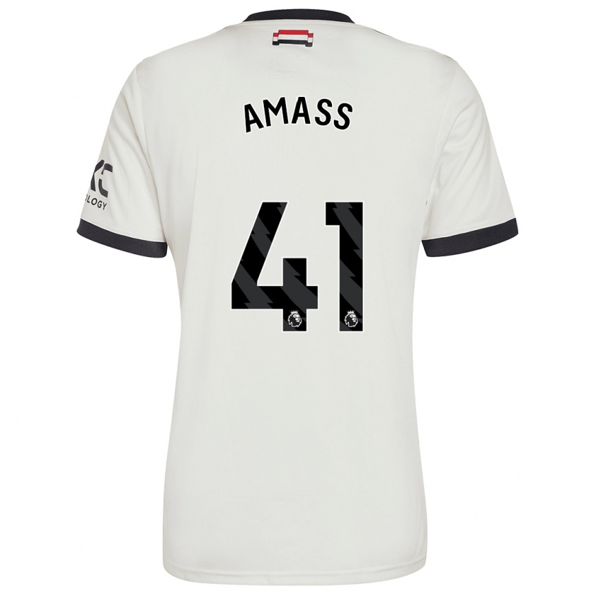 Niño Fútbol Camiseta Harry Amass #41 Blanquecino Equipación Tercera 2024/25 Argentina