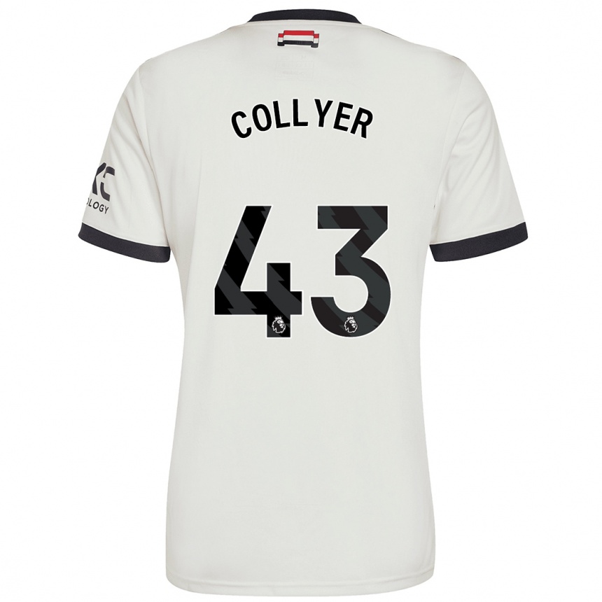 Niño Fútbol Camiseta Toby Collyer #43 Blanquecino Equipación Tercera 2024/25 Argentina