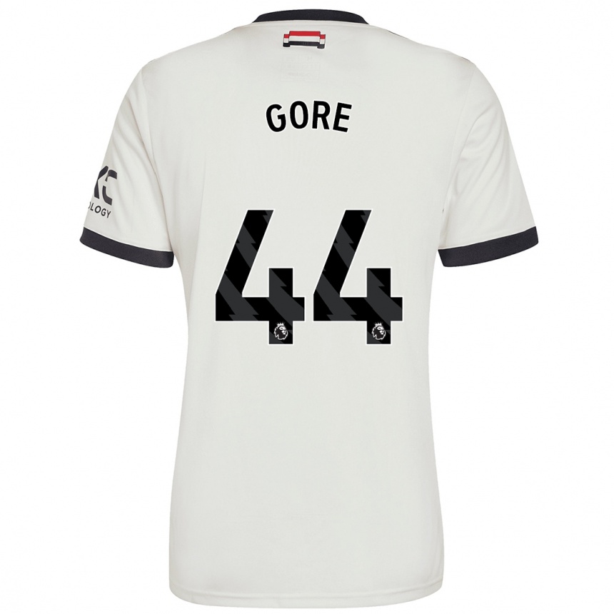 Niño Fútbol Camiseta Daniel Gore #44 Blanquecino Equipación Tercera 2024/25 Argentina