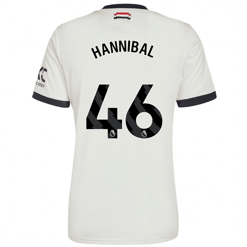 Niño Fútbol Camiseta Hannibal Mejbri #46 Blanquecino Equipación Tercera 2024/25 Argentina