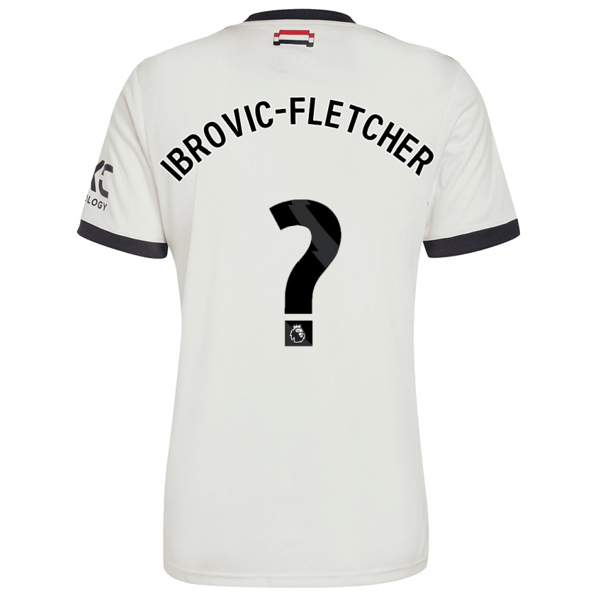 Niño Fútbol Camiseta Edward Ibrovic-Fletcher #0 Blanquecino Equipación Tercera 2024/25 Argentina