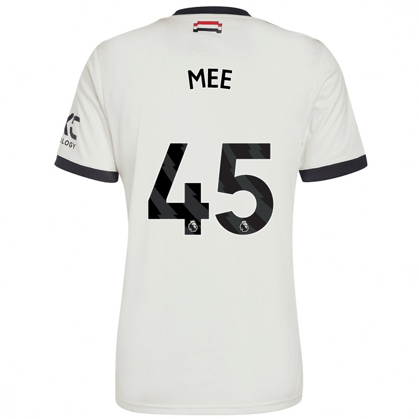 Niño Fútbol Camiseta Dermot Mee #45 Blanquecino Equipación Tercera 2024/25 Argentina