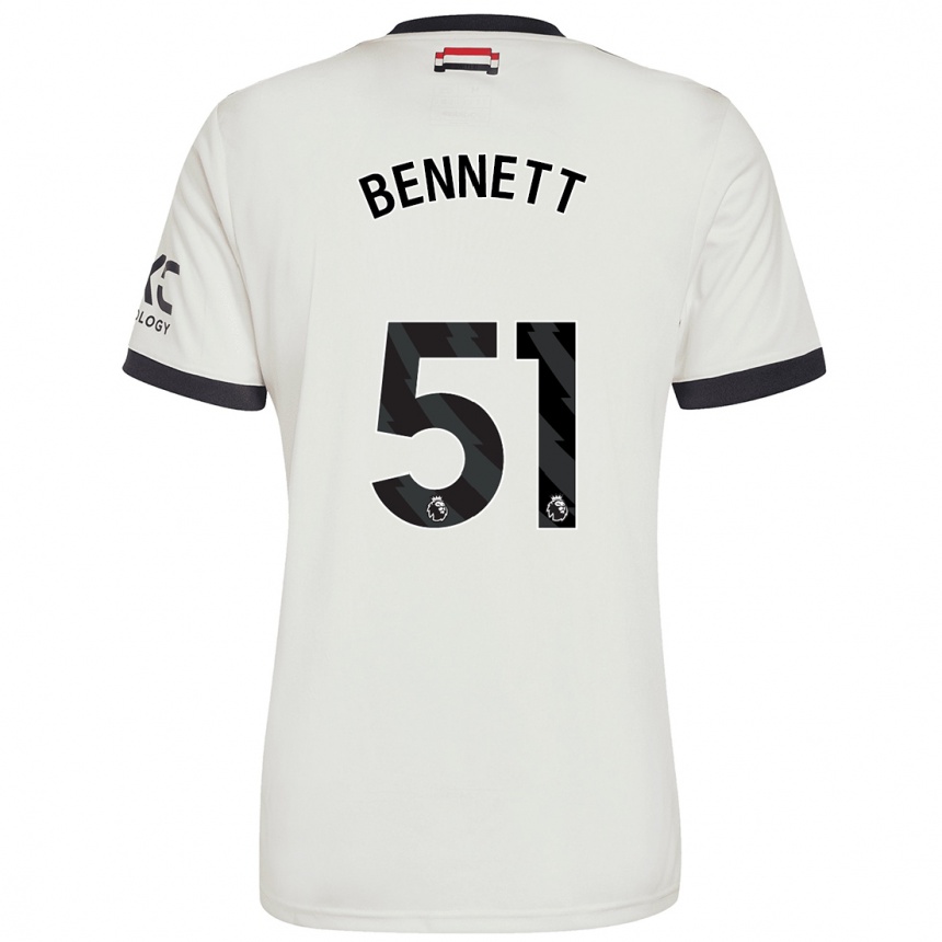 Niño Fútbol Camiseta Rhys Bennett #51 Blanquecino Equipación Tercera 2024/25 Argentina